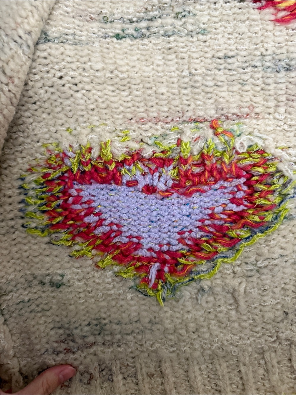 Daily Practice Heart Pattern Sweater - Picture 6 of 6